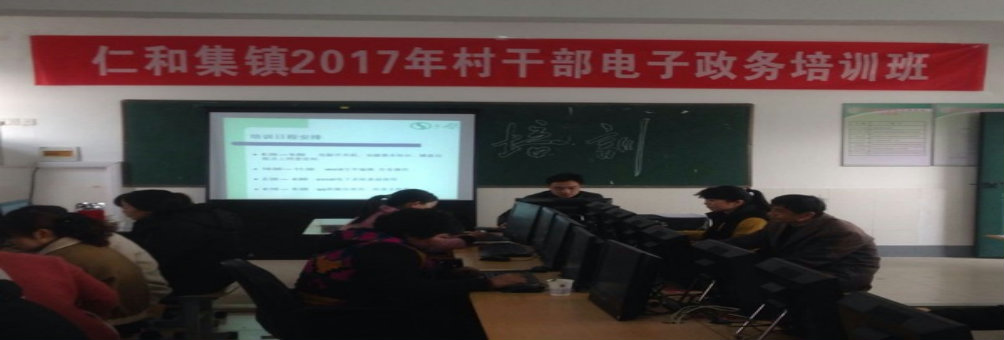 仁和集镇举办2017年村干部电子政务培训班