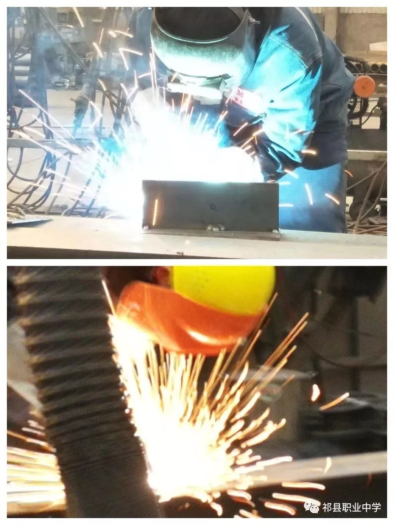 焊花映赛场，焊将显技能 ---祁县职中现代学徒制恒达班焊工技能比赛